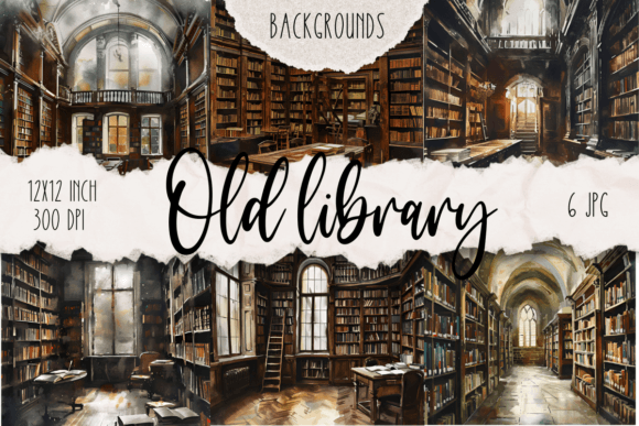 Capturing Timeless Atmosphere: The Old Library Backgrounds Collection