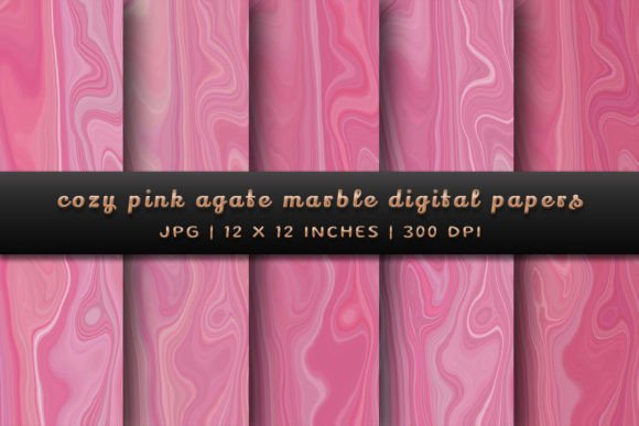Cozy Pink Agate Marble Backgrounds: A Designer's Warm Touch