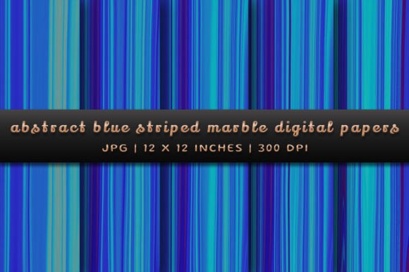 Elevate Designs with Abstract Blue Striped Marble Backgrounds