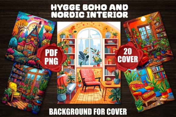 Hygge Boho and Nordic Backgrounds for Your Projects