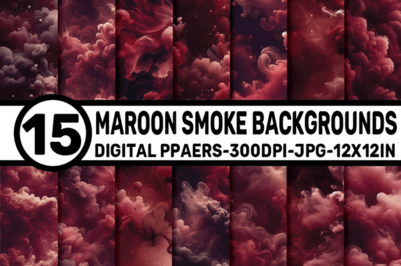 Maroon Smoke Backgrounds: Adding Depth to Digital Design