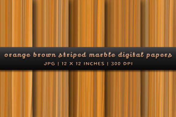 Orange Brown Striped Marble Backgrounds: A Designer's Warm Palette
