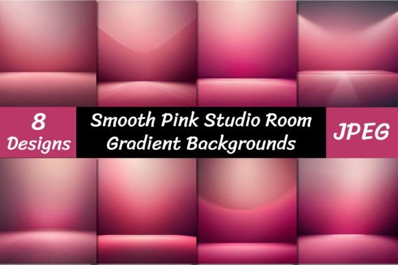 Pink Studio Room Gradient Backgrounds: Elevate Your Visuals