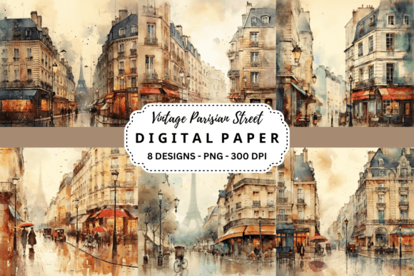 Timeless Charm: Using Vintage Parisian Street Backgrounds