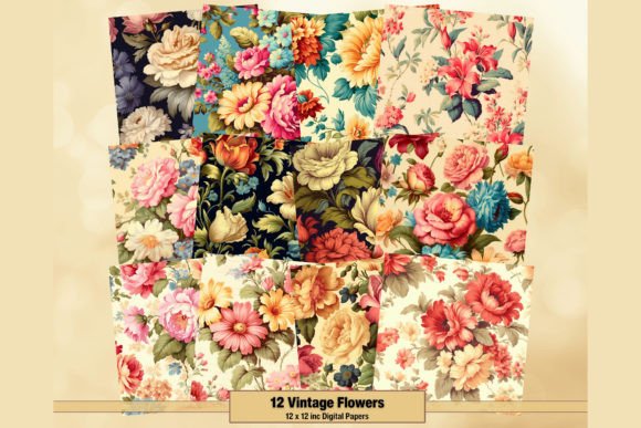 Timeless Elegance: Using Vintage Floral Digital Papers