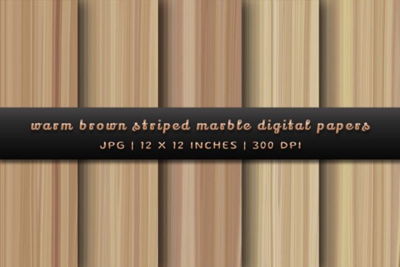 Warm Brown Striped Marble Backgrounds: Infuse Your Designs with Sophisticated Texture